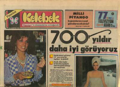Hürriyet Gazetesi Kelebek Eki 20 Ağustos 1984 - Ferdi Özbeğenin Kırmızı Şeytanı... GZ84830 - 1