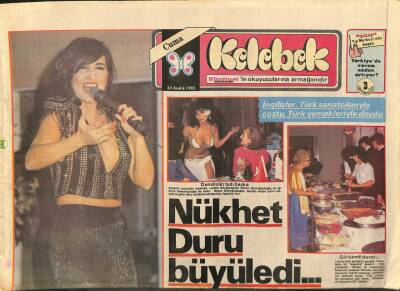 Hürriyet Gazetesi Kelebek Eki 20 Aralık 1985 - Nükhet Duru Büyüledi GZ113828 - 1