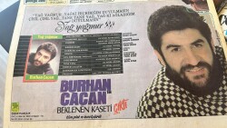 Hürriyet Gazetesi Kelebek Eki 20 Aralık 1989 - Burhan Çaçan Kaset Reklamı - Nil Burak Şimdi Şili Yolcusu GZ126512 - 2