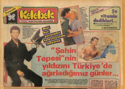 Hürriyet Gazetesi Kelebek Eki 20 Ekim 1983 - Taner Şener Moral Veriyor - Bir Sahnede 4 Hülya GZ126158 - 1