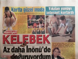 Hürriyet Gazetesi Kelebek Eki 20 Ekim 2004 Tarkanın Rolüne Vatan Şaşmaz Talip - Hülya Avşarla Sohbet -GZ44582 - 2