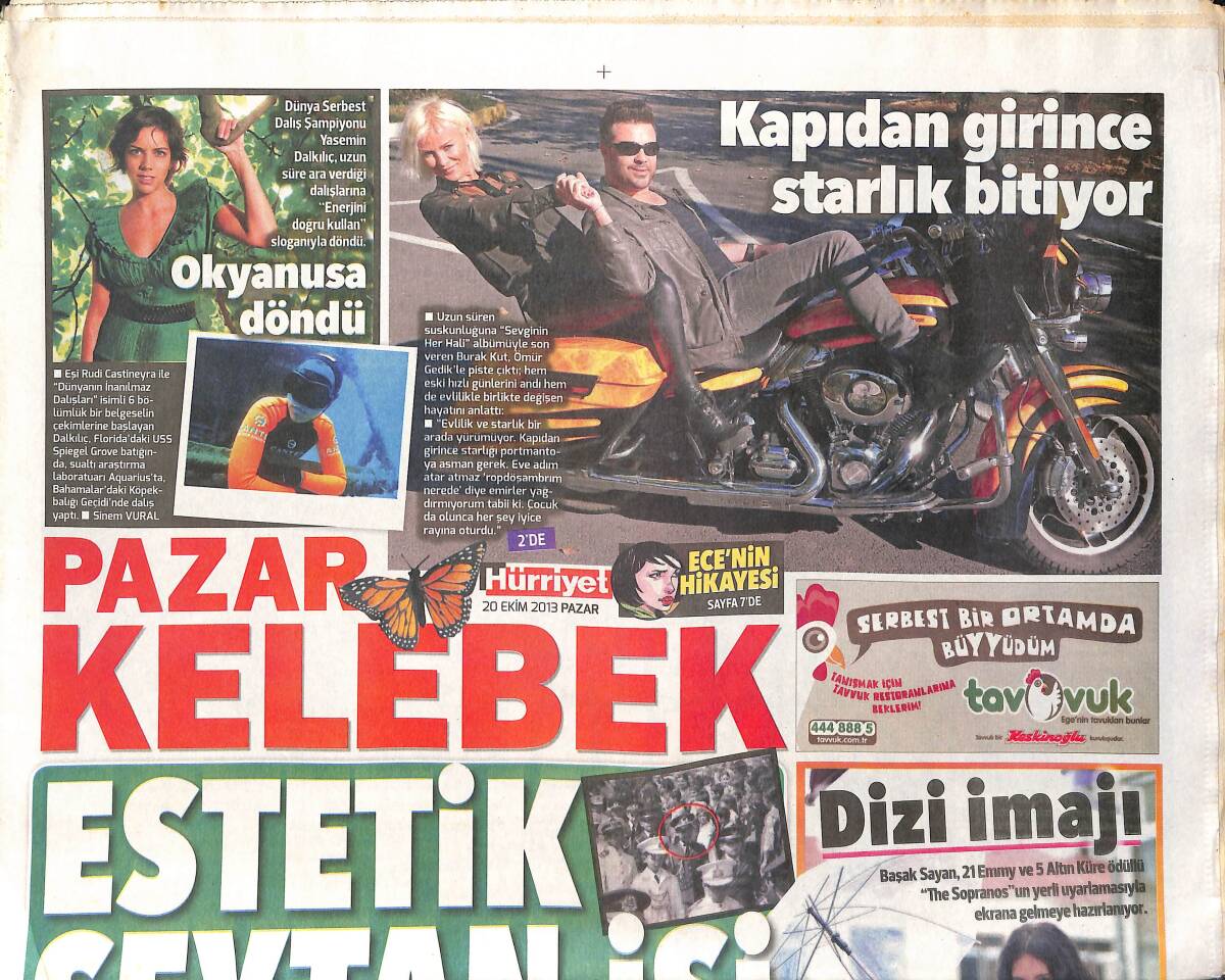Hürriyet Gazetesi Kelebek Eki 20 Ekim 2013 - Cübbeli Ahmet Hoca Cezaevi Günleri Sonrası İlk Röportajını İzzet Çapa'ya Verdi GZ155035 - 1