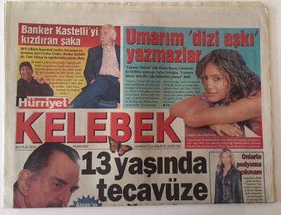 Hürriyet Gazetesi Kelebek Eki 20 Eylül 2004 - Tan Sağtürk Doğulu Gençler Baleye Daha Yatkın, Sonbahara Pes Pembe Merhaba GZ18617 - 1