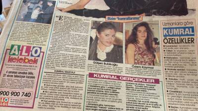Hürriyet Gazetesi Kelebek Eki 20 Haziran 1992 - Bizim Kumrallarımız * Gülşen Bubikoğlu - Özlem Kaymaz GZ114028 - 2