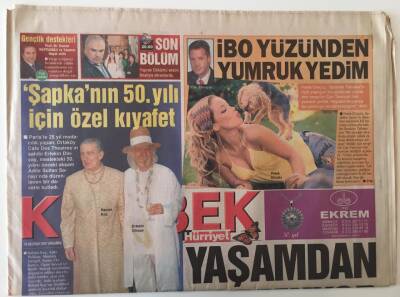 Hürriyet Gazetesi Kelebek Eki 20 Haziran 2007 - Petek Dinçöz İbrahim Tatlısesle İlgili Yaptığım Bir Açıklama Yüzünden Sevgilim Can Tanrıyerden Dayak Yedim GZ26939 - 1