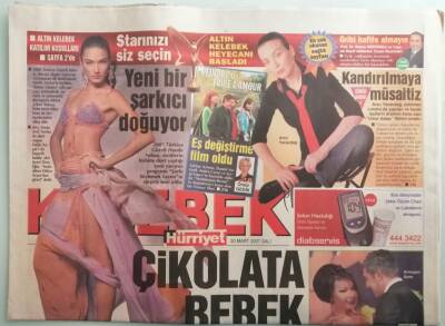 Hürriyet Gazetesi Kelebek Eki 20 Mart 2007 Bu Da Tanyelinin Asıyası - Aşk Yeniden Alevleniyor - GZ44364 - 2