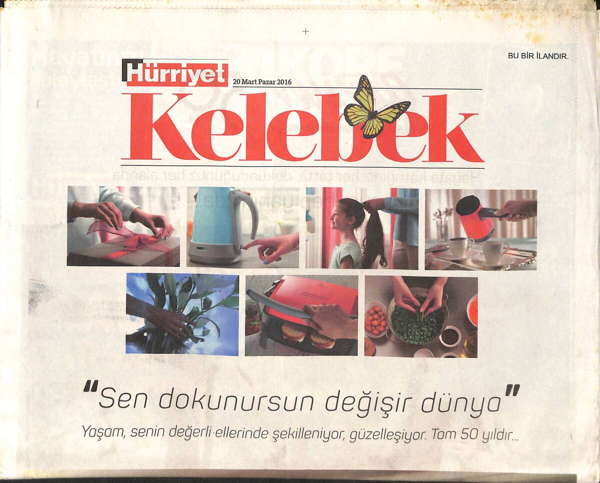 Hürriyet Gazetesi Kelebek Eki 20 Mart 2016 - Madonna'ya Çarşaf Giydirdik! - Demet Akalın'dan Çıldırtan Açıklama - Zeynep Koçak 'Küçük Esnaf' GZ136434 - 1