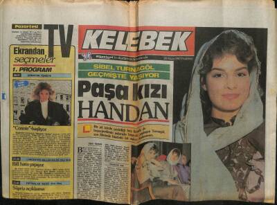 Hürriyet Gazetesi Kelebek Eki 20 Nisan 1987 - Sibel Turnagöl Geçmişte Yaşıyor GZ61912 - 2