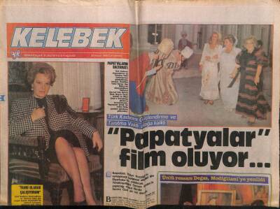 Hürriyet Gazetesi Kelebek Eki 20 Nisan 1988 - Hülya Koçyiğitin Oynayacağı Belgesel Diyarbakırda Çekilecek GZ63867 - 1