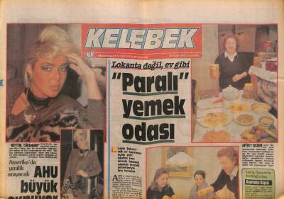 Hürriyet Gazetesi Kelebek Eki 20 Ocak 1988 - Ahu Tuğba Büyük Oynuyor , Amerikada Yenilik Arayacak GZ93942 - 1