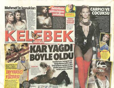 Hürriyet Gazetesi Kelebek Eki 20 Şubat 2015 - Mehmet Ali Erbilin Beresi GZ115932 - 1
