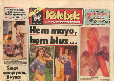 Hürriyet Gazetesi Kelebek Eki 20 Temmuz 1984 - Perihan Savaşa Meydan Dayağı GZ114927 - 1