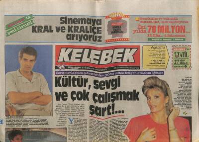 Hürriyet Gazetesi Kelebek Eki 20 Temmuz 1987- Ajda Pekkandan Yıldız Olmak İsteyenlere Altın Öğütler GZ63700 - 1