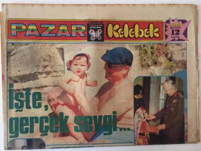 Hürriyet Gazetesi Kelebek Eki 21 Ağustos 1983 - Kenan Evrenin Çocuklara Duyduğu Gerçek Sevgi GZ22066 - 1