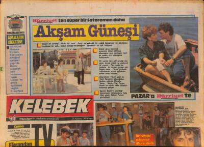 Hürriyet Gazetesi Kelebek Eki 21 Ağustos 1987 - Romalı Perihanın Antika Sevgilileri GZ126578 - 1