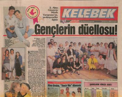 Hürriyet Gazetesi Kelebek Eki 21 Ağustos 1989 - Erol Evgin Yaklaşık 3 Yıldır Sahne Çalışması Yapmıyor GZ127484 - 1