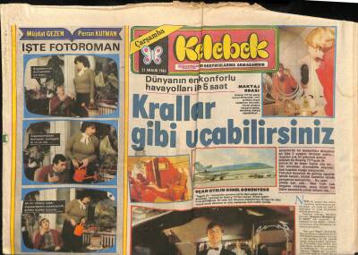Hürriyet Gazetesi Kelebek Eki 21 Aralık 1983 - Dünyanın En Konforlu Havayolları İle 5 Saat GZ90977 - 1