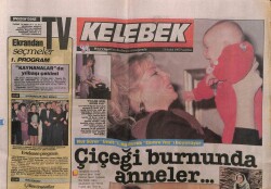 Hürriyet Gazetesi Kelebek Eki 21 Aralık 1987 - Nur Sürer,Nil Burak,Çiçeği Burnunda Anneler GZ63797 - 2