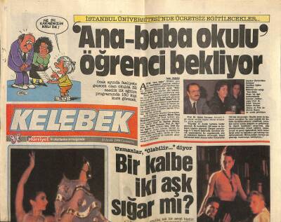 Hürriyet Gazetesi Kelebek Eki 21 Aralık 1988 - Şener Şen , Sağlığına Kavuşma Çabasında... GZ82818 - 1