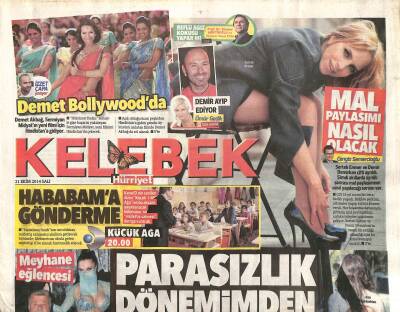 Hürriyet Gazetesi Kelebek Eki 21 Ekim 2014 - Demet Akbağ Bollywoodda GZ116367 - 1