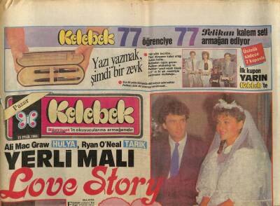 Hürriyet Gazetesi Kelebek Eki 21 Eylül 1986 - Jennifer Hülya Avşar Kanser Oldu GZ94099 - 1