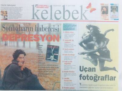 Hürriyet Gazetesi Kelebek Eki 21 Eylül 1998 - Clinton Kravatları Çok Moda GZ40445 - 1