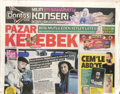 Hürriyet Gazetesi Kelebek Eki 21 Eylül 2014 - Yılın En Baharatlı Konseri - Ömür Gedik, Fox Tvdeki Şovuyla Dikkat Çeken Ali Biçimle Konuştu GZ95496 - 1