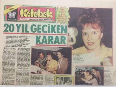 Hürriyet Gazetesi Kelebek Eki 21 Haziran 1983 - Nejat Uygur Torununu Sahneye Hazırlıyor GZ50080 - 1