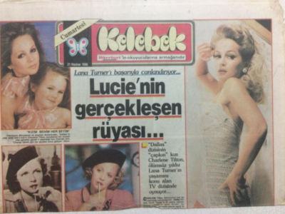 Hürriyet Gazetesi Kelebek Eki 21 Haziran 1986 - Lucienin Gerçekleşen Rüyası GZ27482 - 1