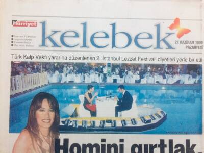 Hürriyet Gazetesi Kelebek Eki 21 Haziran 1999 - Homini Gırtlak GZ41275 - 1