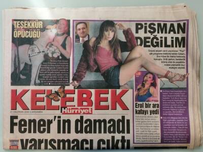 Hürriyet Gazetesi Kelebek Eki 21 Haziran 2006 Fenerin Damadı Yarışmacı Çıktı -GZ37029 - 1