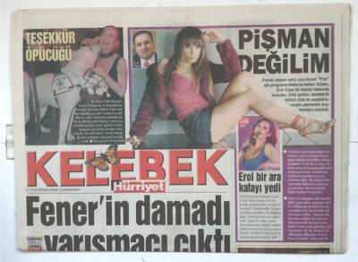 Hürriyet Gazetesi Kelebek Eki 21 Haziran 2006 - Fenerin Damadı Yarışmacı Çıktı GZ7856 - 1