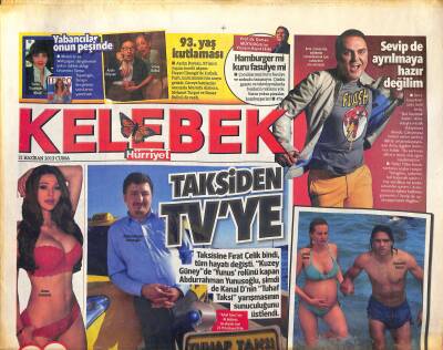 Hürriyet Gazetesi Kelebek Eki 21 Haziran 2013 - Bengü , Adının Aşk Dedikodularına Karıştığı Menajeriyle Görüntülenince Panikledi GZ124774 - 1