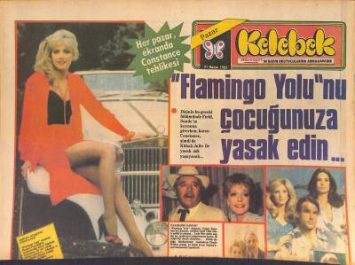Hürriyet Gazetesi Kelebek Eki 21 Kasım 1982 - Neco 8 Yaşında - Her Pazar , Ekranda Constance Tehlikesi GZ126810 - 1