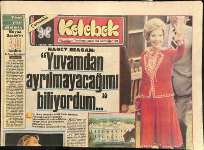 Hürriyet Gazetesi Kelebek Eki 21 Kasım 1984 - Corinne Hermes Türk Dostu... GZ115105 - 1