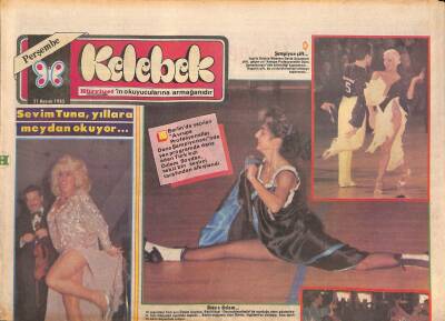 Hürriyet Gazetesi Kelebek Eki 21 Kasım 1985 - Sevim Tuna , Yıllara Meydan Okuyor... - Müjde Ar , Yılmaz Zaferde Karar Kıldı... GZ92017 - 1