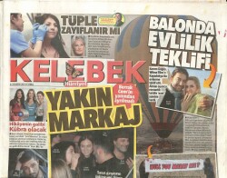 Hürriyet Gazetesi Kelebek Eki 21 Kasım 2014 - Betül Şahin , Oyunculuk Kariyerinin 17. Yılına İlk Kez Tiyatroya Çıkıyor GZ100708 - 1