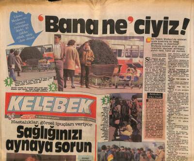 Hürriyet Gazetesi Kelebek Eki 21 Mart 1989 - Türkan Şoray , Sadece Dizi Yapmış Olmak İçin Ekrana Gelmek İstemiyor GZ113729 - 1