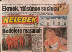 Hürriyet Gazetesi Kelebek Eki 21 Mart 1990 - Romalı Perihan Diplomatik Sorun Oldu - Sanat Güneşi Zeki Müren'den Kıyafet Şov - Hülya Avşar Acı Filmi GZ138140 - 1