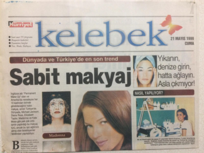 Hürriyet Gazetesi Kelebek Eki 21 Mayıs 1999 - Sabit Makyaj,Mehtaplı Geceler GZ27475 - 1