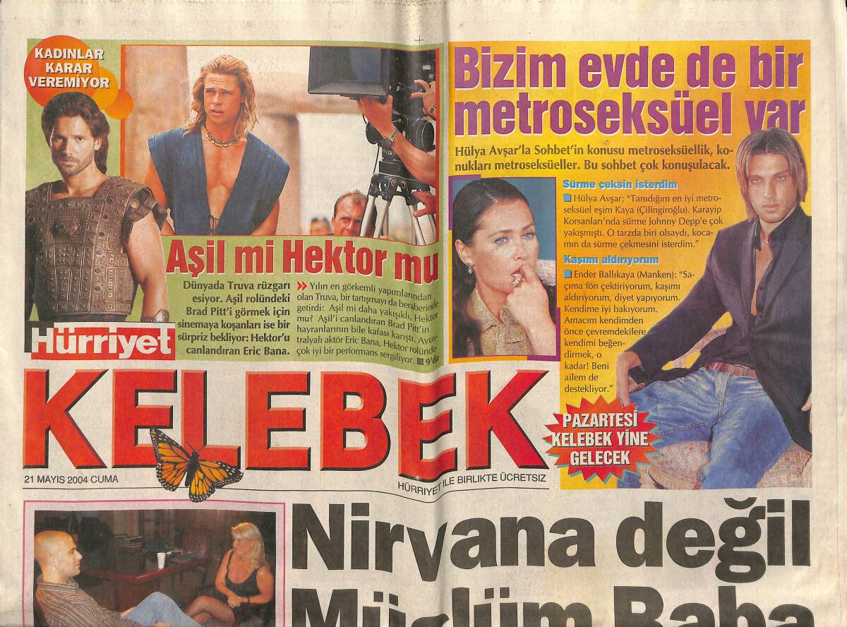 Hürriyet Gazetesi Kelebek Eki 21 Mayıs 2004 - Nirvana Değil Müslüm Baba - Kadir, Tarık'ı Geçti GZ157399 - 1