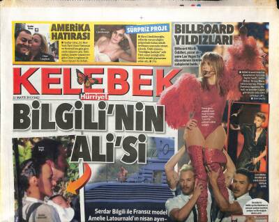 Hürriyet Gazetesi Kelebek Eki 21 Mayıs 2013 - Billboard Yıldızları * Taylor Swift - Justin Bieber - Jennifer Lopez GZ116085 - 1