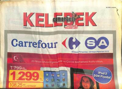 Hürriyet Gazetesi Kelebek Eki 21 Nisan 2012 - Şevval Sam Kapıya Ferrari Çekmedim, Bir Anakara Düğünü GZ107247 - 1