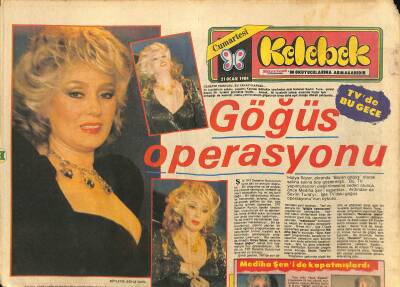 Hürriyet Gazetesi Kelebek Eki 21 Ocak 1984 - Sibel Egemenin Hayatındaki Erkek GZ114827 - 1