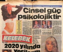 Hürriyet Gazetesi Kelebek Eki 21 Şubat 1989 - Cinsel Güç Psikolojiktir GZ63814 - 2