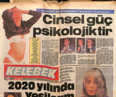 Hürriyet Gazetesi Kelebek Eki 21 Şubat 1989 - Cinsel Güç Psikolojiktir GZ63814 - 1