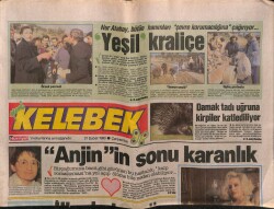 Hürriyet Gazetesi Kelebek Eki 21 Şubat 1990 - Şiddet Dizilerinden Gına Geldi GZ63408 - 1
