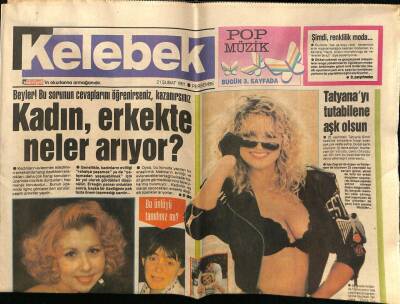 Hürriyet Gazetesi Kelebek Eki 21 Şubat 1991 - Nilüferden Cahit Sıtkıya İsyan GZ75767 - 1