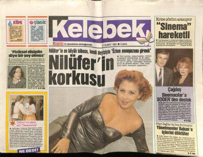 Hürriyet Gazetesi Kelebek Eki 21 Şubat 1992 - Nilüferin Korkusu GZ75850 - 1