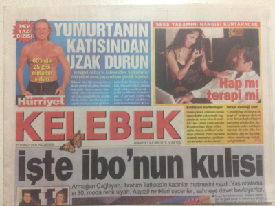 Hürriyet Gazetesi Kelebek Eki 21 Şubat 2005 - İşte İbrahim Tatlısesin Kulisi GZ27160 - 1